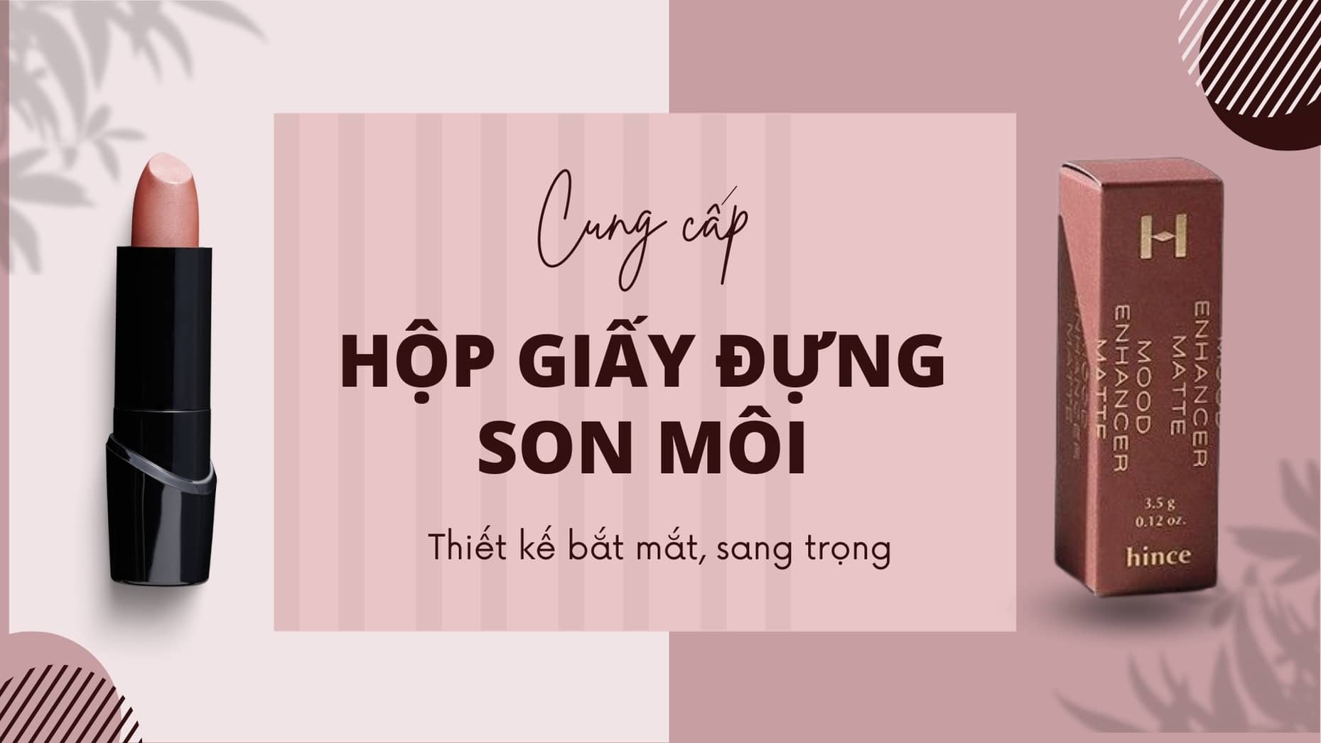 Tổng hợp những mẫu hộp giấy đựng son có thiết kế bắt mắt, sang trọng