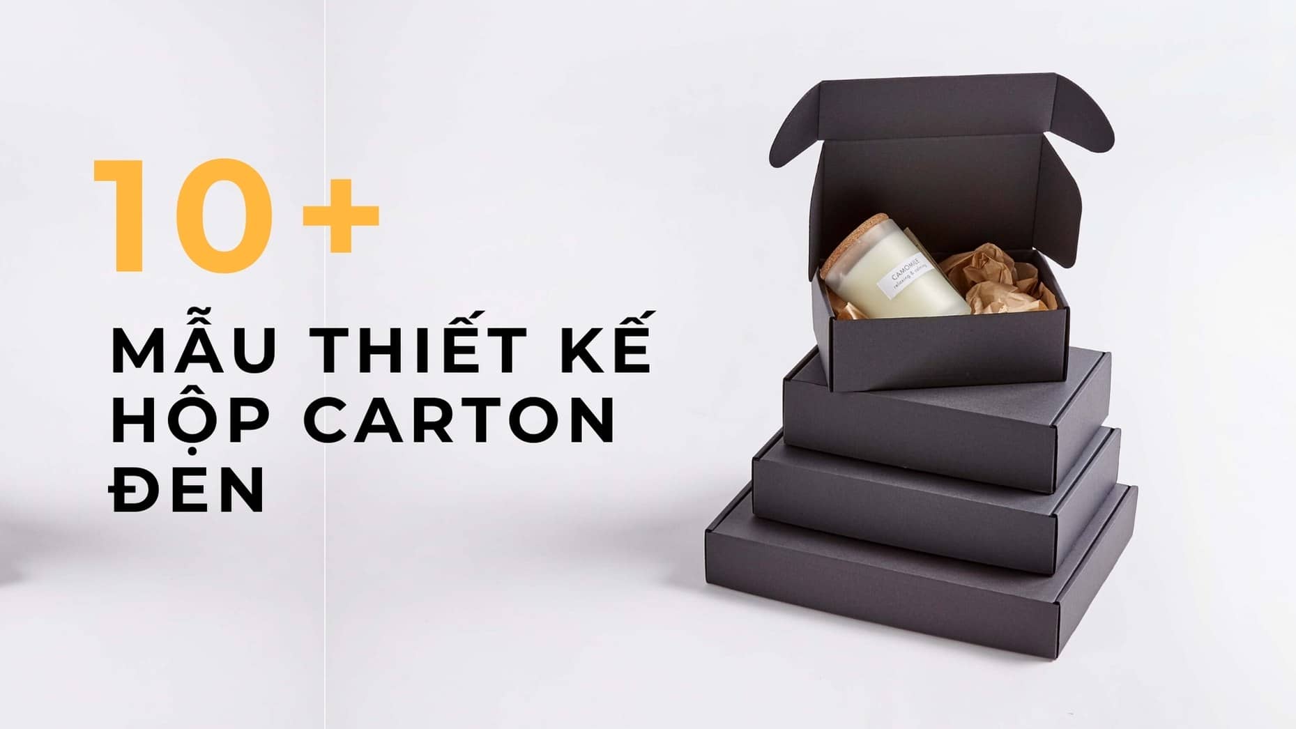 Tham khảo 10 mẫu thiết kế hộp carton đen ấn tượng, độc đáo