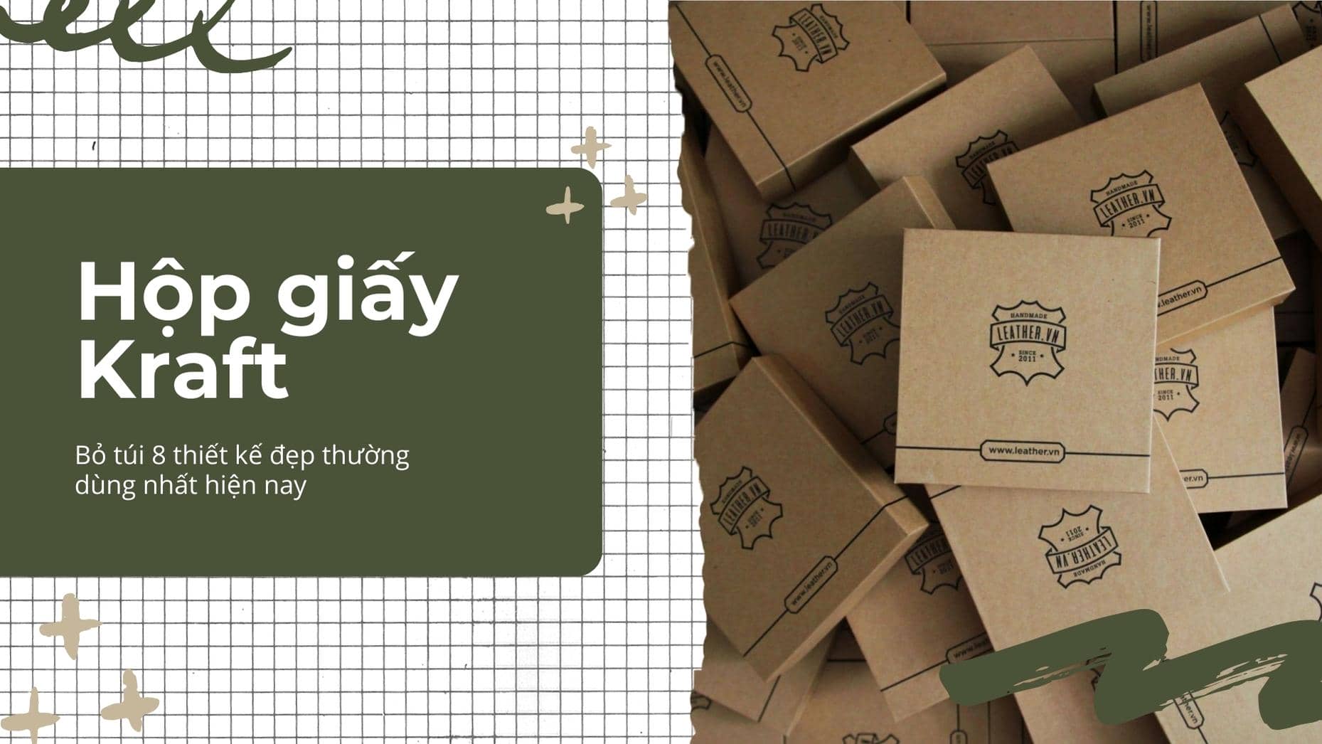 Bỏ túi 12 thiết kế hộp giấy Kraft đẹp thường dùng nhất hiện nay