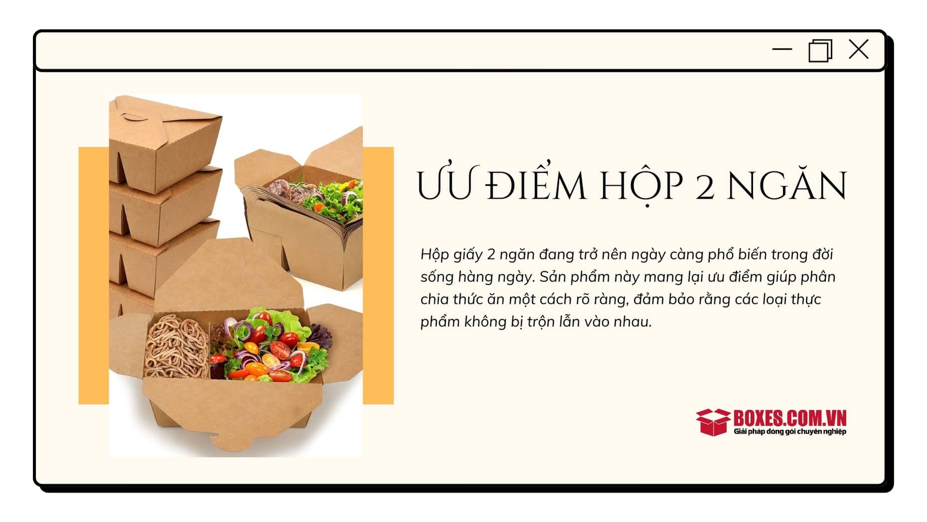 Ưu điểm của việc sử dụng hộp giấy 2 ngăn