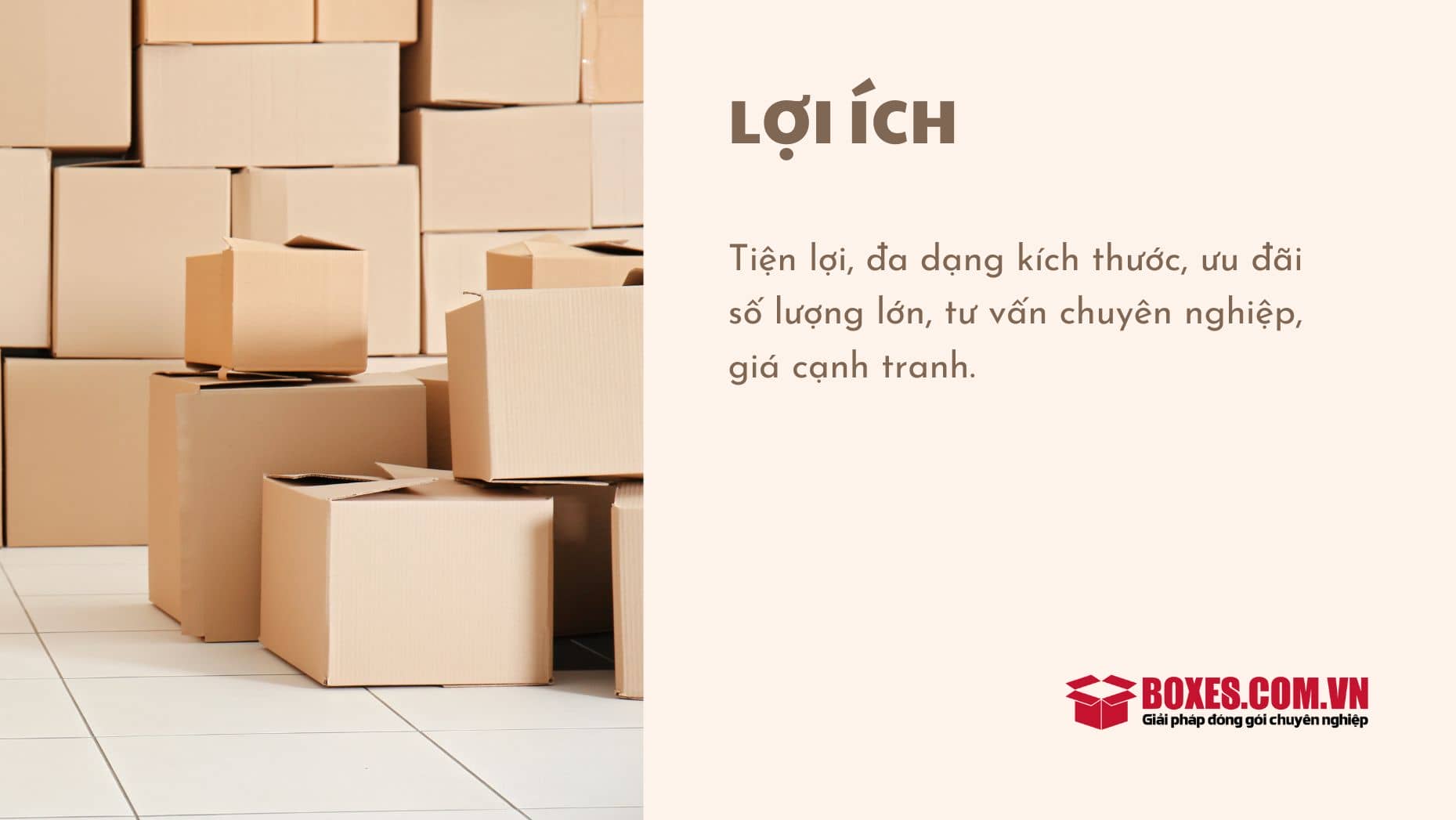 Ưu điểm khi mua thùng carton quận Tân Bình