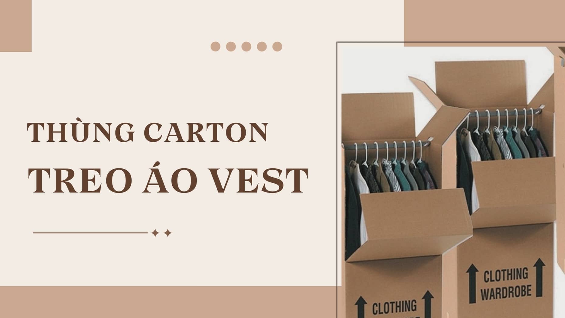 Xưởng sản xuất thùng carton treo áo vest chất lượng, giá rẻ tại TP.HCM