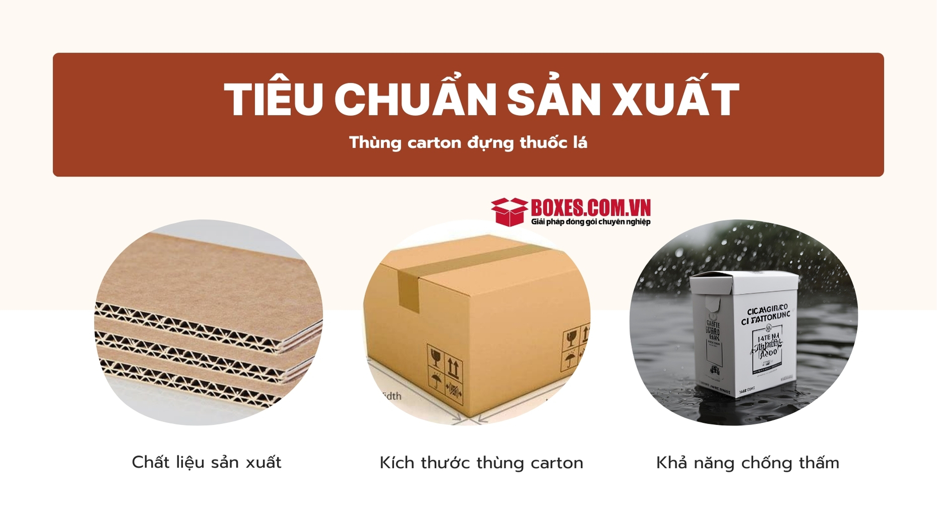 Tiêu chuẩn sản xuất thùng carton đựng thuốc lá