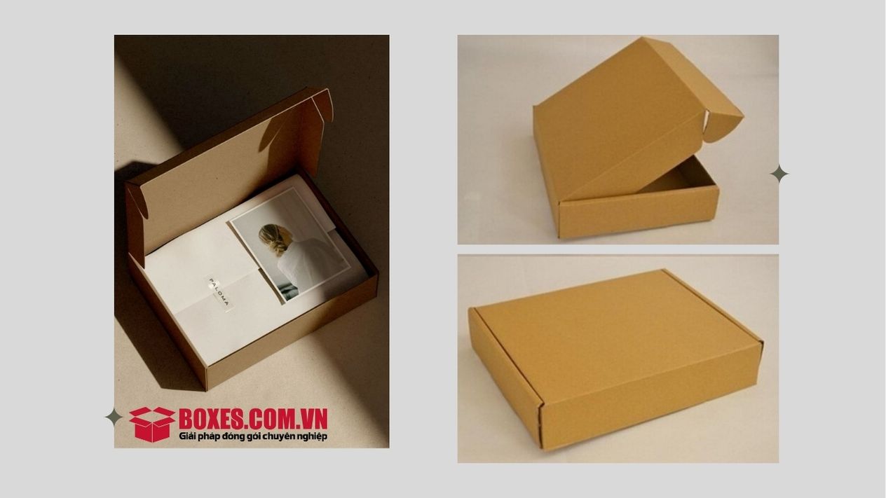 Hình ảnh hộp quần áo không in ấn tại Boxes Việt Nam - Hộp giấy thời trang