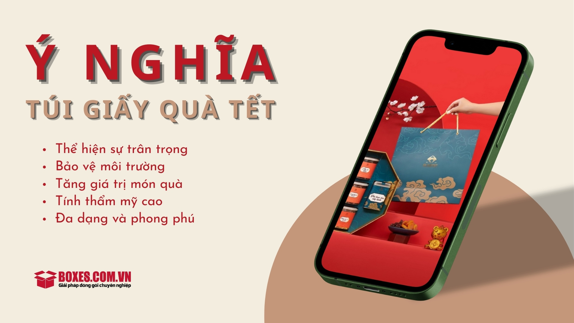 Hình ảnh: Tại sao nên dùng túi giấy đựng quà Tết
