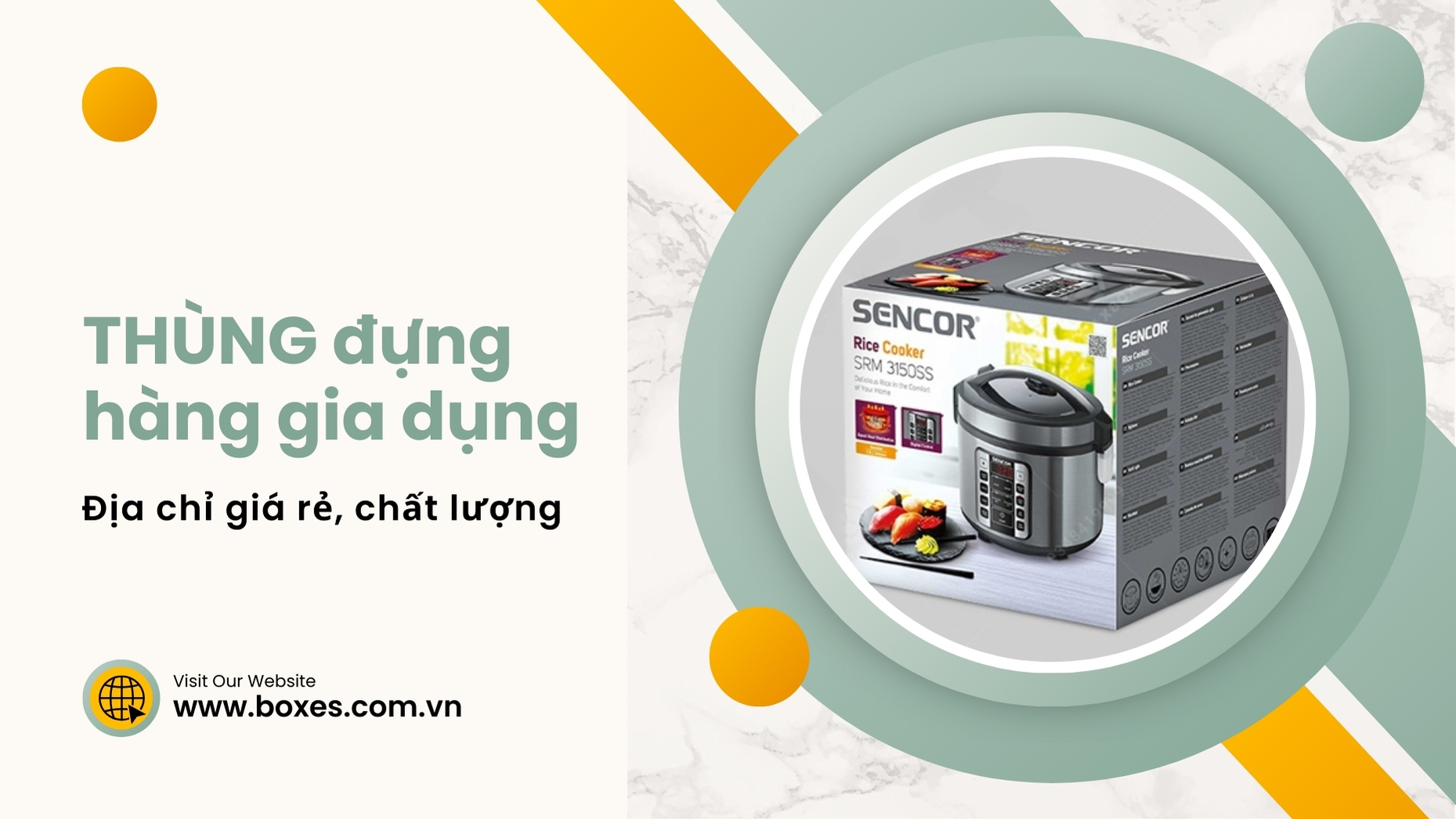 Địa chỉ đặt mua thùng carton đựng hàng gia dụng giá rẻ, chất lượng